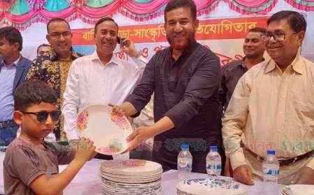 নবধারা বিদ্যা নিকেতনে ক্রীড়া- সাংস্কৃতিক অনুষ্ঠানের পুরস্কার বিতরণী 