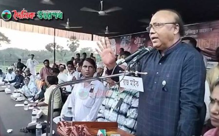 'তারেক জিয়ার বিচারও এদেশের মাটিতেই হবে’ -নাটোরের শোকসভায় লিটন