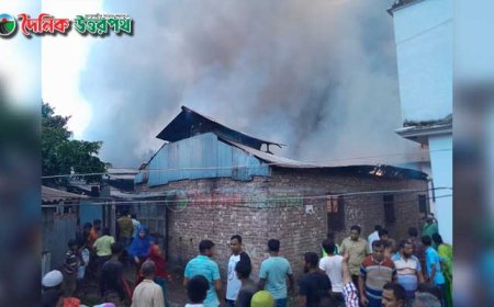 নন্দীগ্রামে দইয়ের কারখানা ও ৪টি বাড়ি আগুনে ভস্মীভূত