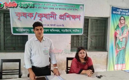 বড়াইগ্রামে কৃষক/কৃষানি প্রশিক্ষণ কর্মশালা অনুষ্ঠিত