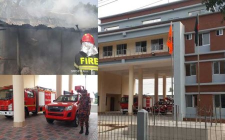 অগ্নিনির্বাপনের মধ্য দিয়ে শুরু হলো নলডাঙ্গা ফায়ার সার্ভিসের কার্যক্রম