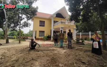 গভীর রাতে বসতবাড়ি ভেঙ্গে জমি দখলের অভিযোগ!