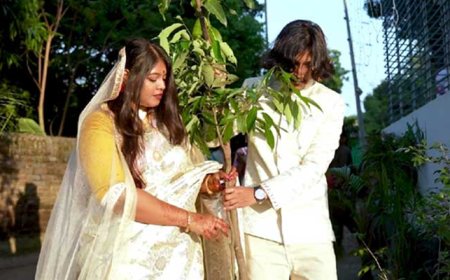 দেনমোহর হিসেবে গাছের চারা নিয়ে চাঞ্চল্য সৃষ্টি করলেন সুকৃতি