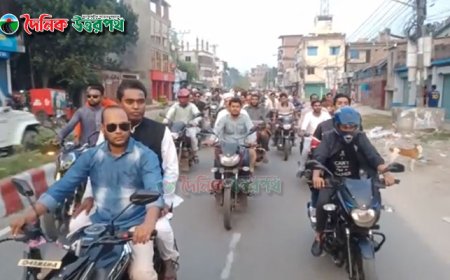 বিএনপি-জামায়াতের নৈরাজ্যের প্রতিবাদে মালেক শেখ এর শো-ডাউন