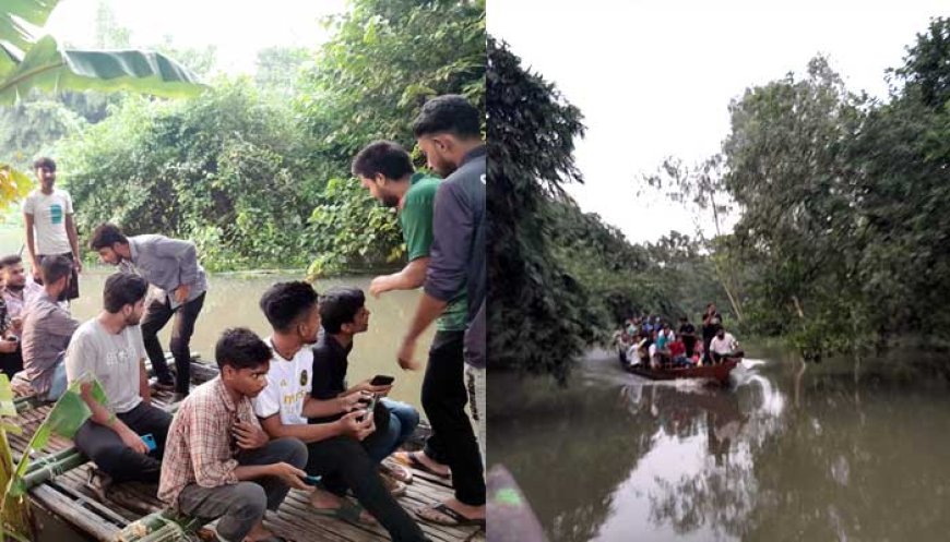 নন্দীগ্রামেই যেন এক খণ্ড সুন্দরবন, দর্শনার্থীদের ভিড়