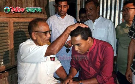 দত্তপাড়াবাসীর ভালবাসায় সিক্ত হলেন মালেক শেখ