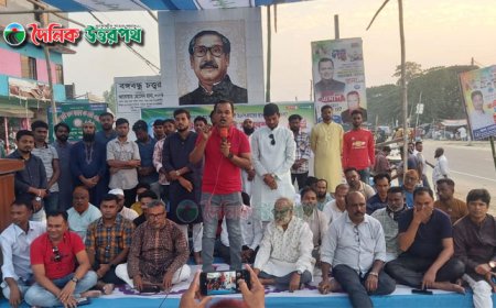 নন্দীগ্রামে স্বেচ্ছাসেবক লীগের শান্তি সমাবেশ অনুষ্ঠিত