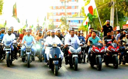 প্রতিষ্ঠাবার্ষিকীতে পাঁচ শতাধিক মোটরসাইকেল নিয়ে শোভাযাত্রা করলেন যুবলীগ নেতা নাহান
