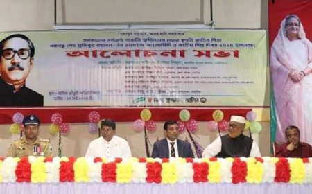 উৎসবমুখর আয়োজনে নাটোরে বঙ্গবন্ধুর জন্মবার্ষিকী ও জাতীয় শিশু দিবস উদযাপিত