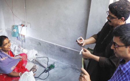 ভারতীয় সহকারী হাই কমিশন প্রতিনিধি দলের শাঁখারী পল্লী পরিদর্শন